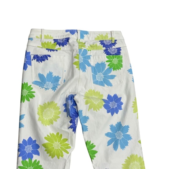 J McLaughlin‎ Lexi Jeans White Floral Print Jeans Size 2  RARE - Picture 4 of 7